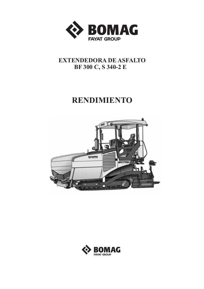 BOMAG BF 300 C Extendedora de asfalto 1